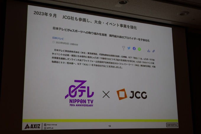日本テレビが見据えるeスポーツファンビジネスの姿―日本テレビ・JCGから総勢5名が登壇したセッションをレポート【TGS2023】