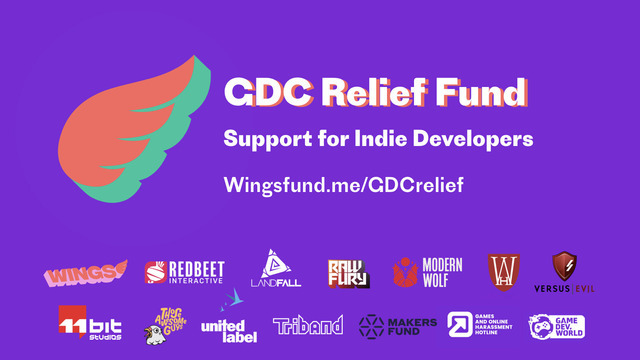 GDC延期で被害を受けたインディーデベロッパーを救済する基金「GDC Relief Fund」が設立される―スポンサーの愛はデベロッパーを救う【UPDATE】
